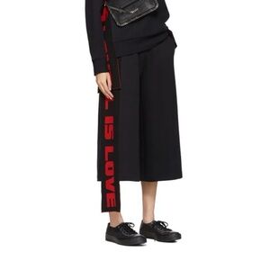 NWT Stella McCartney All Is Love Cropped Wide Leg Pant Womens 40 (S/M)